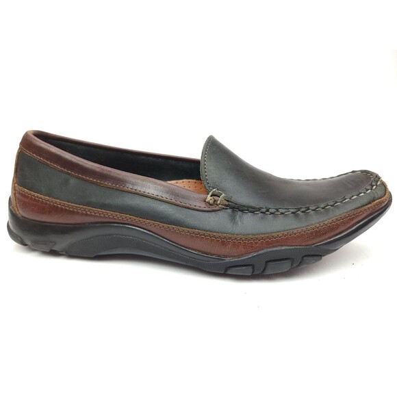 Allen Edmonds Men’s Boulder Black Brown Leather Slip On Loafers Shoes Size 11 B main image 5